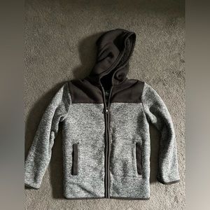 Boys heavy Sherpa lined zip up hoodie